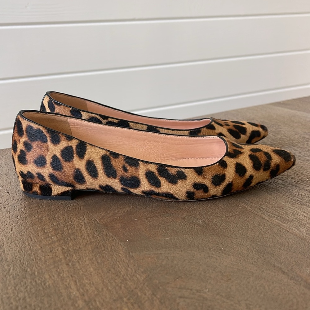 J. Crew Women’s Size 6 Calf Hair Leopard Flats - Picture 2 of 5